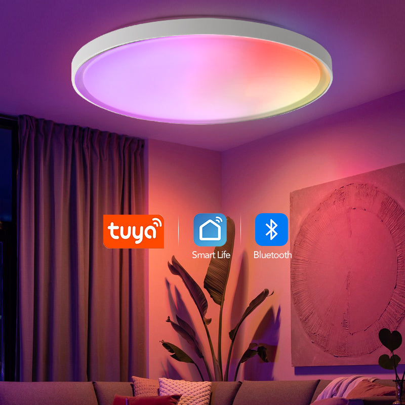 Smart RGB Ceiling Light - App-Controlled Ambient LED Lamp