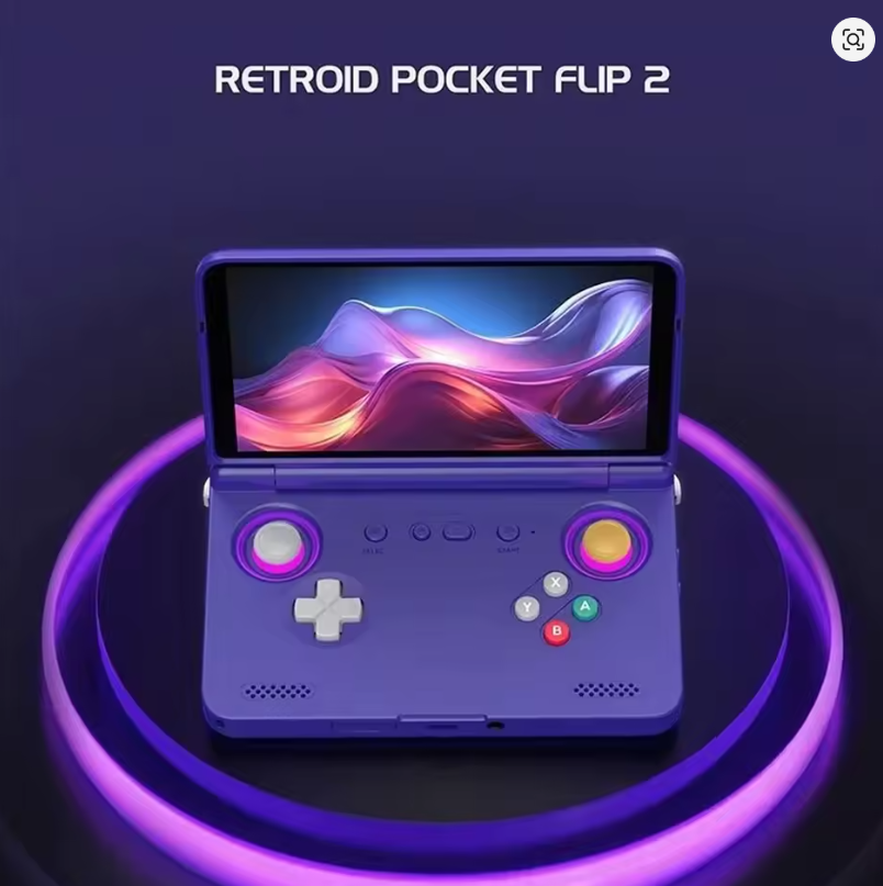 Retroid Pocket Flip2 Retro Handheld-Spielekonsole 5,5 Zoll Touch AMOLED-Bildschirm 1080P SD865 Android 13 Wifi6 Tragbarer Videoplayer