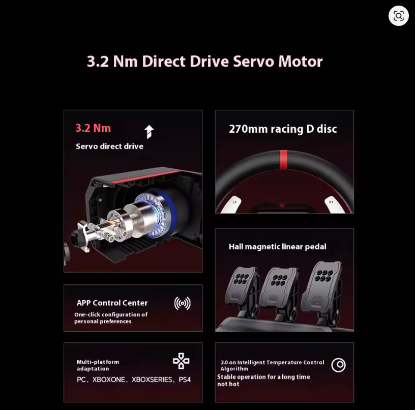 PXN V10 PRO Direct Drive Racing Simulator Spiellenkrad Euro Truck 2, für PC/Xbox/PS