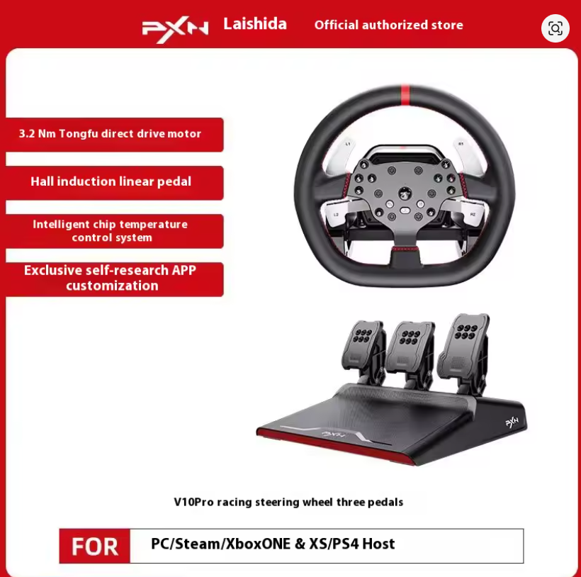 PXN V10 PRO Direct Drive Racing Simulator Spiellenkrad Euro Truck 2, für PC/Xbox/PS