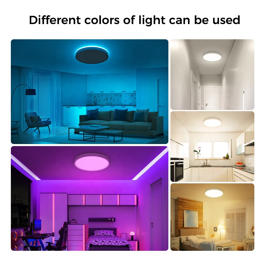 Smart RGB Ceiling Light - App-Controlled Ambient LED Lamp