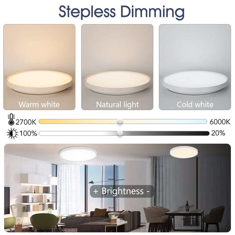 Smart RGB Ceiling Light - App-Controlled Ambient LED Lamp