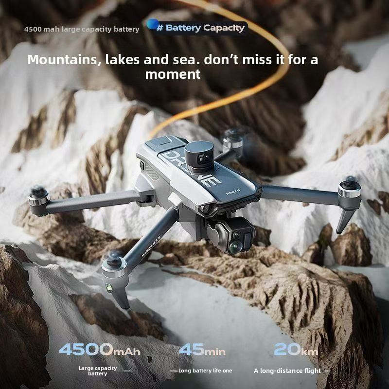 "P7Max 8K GPS Drone – 3-Axis Gimbal, 20km Range, Brushless Motor, Obstacle Avoidance"