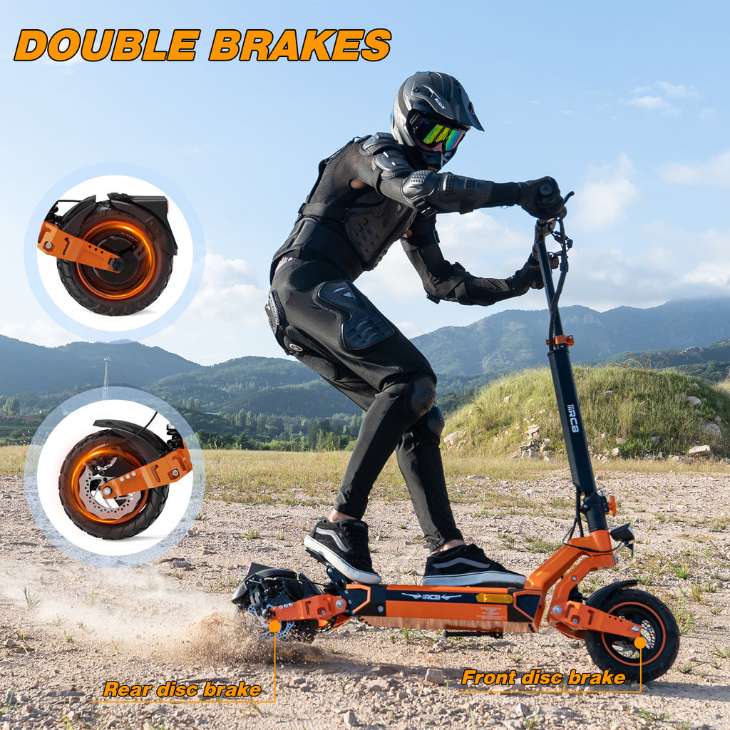 RGB Off-Road ELectric Scooter - 5600w Dual Motor, Long Range, Foldable Design