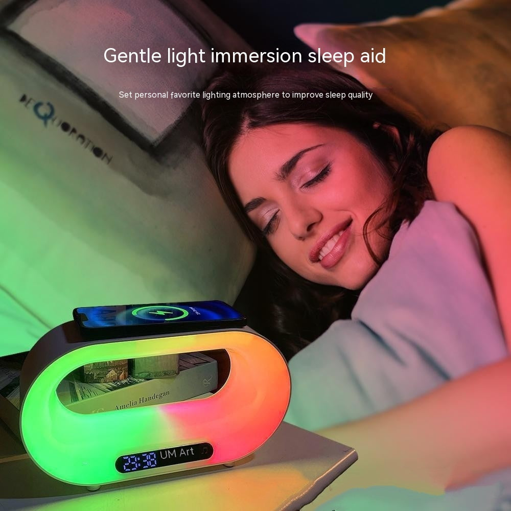 Smart RGB Desk Lamp - Wirelles Charcging & Alarm Clock
